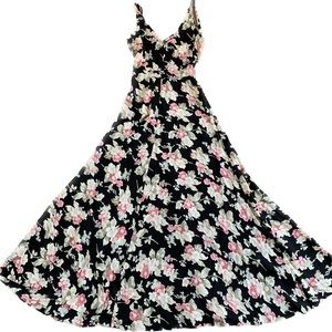 Floral Viscose Maxi Dress